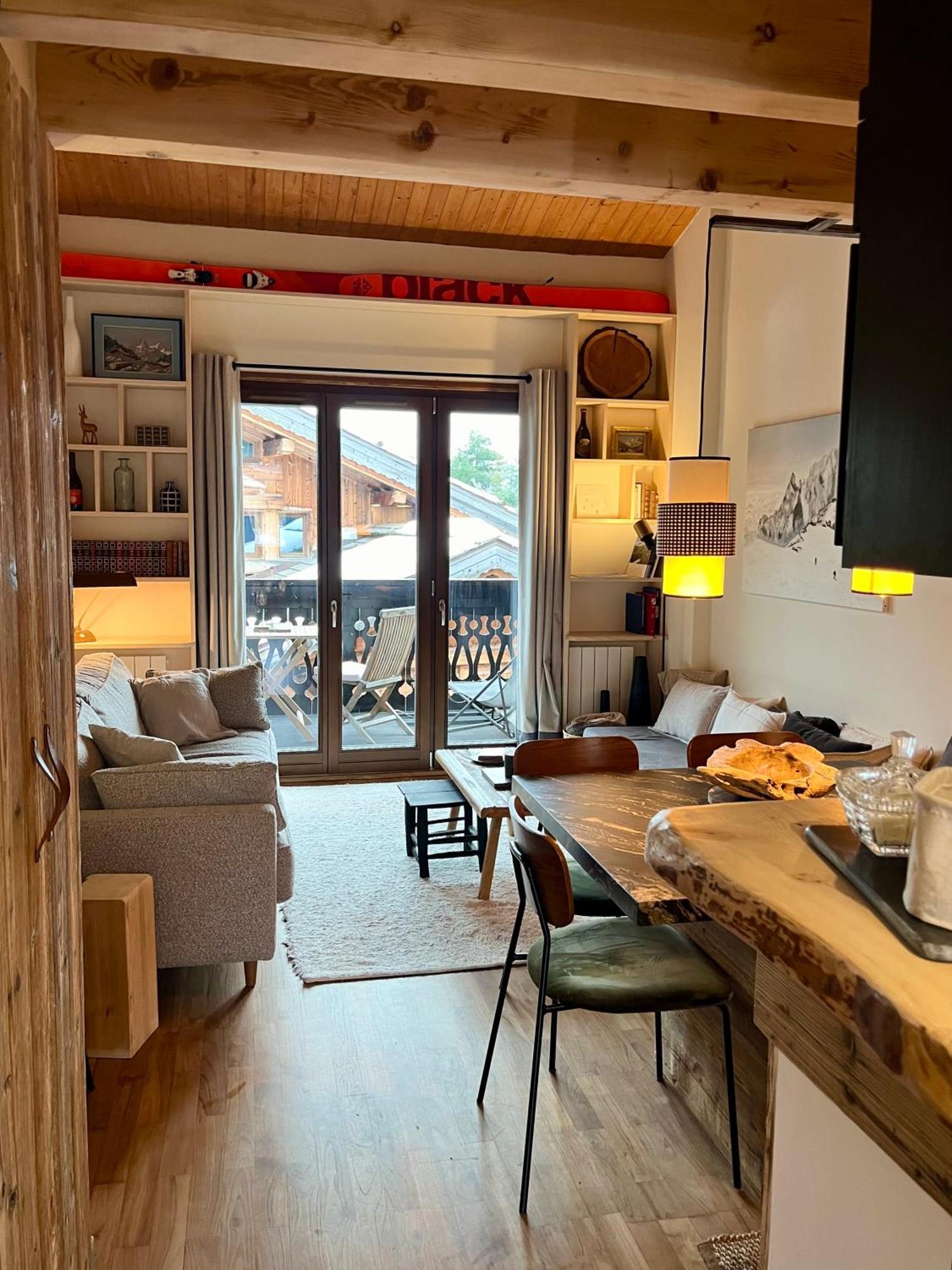Appartement Ensoleille Aux Tines, Vue Massif Chamonix Bagian luar foto