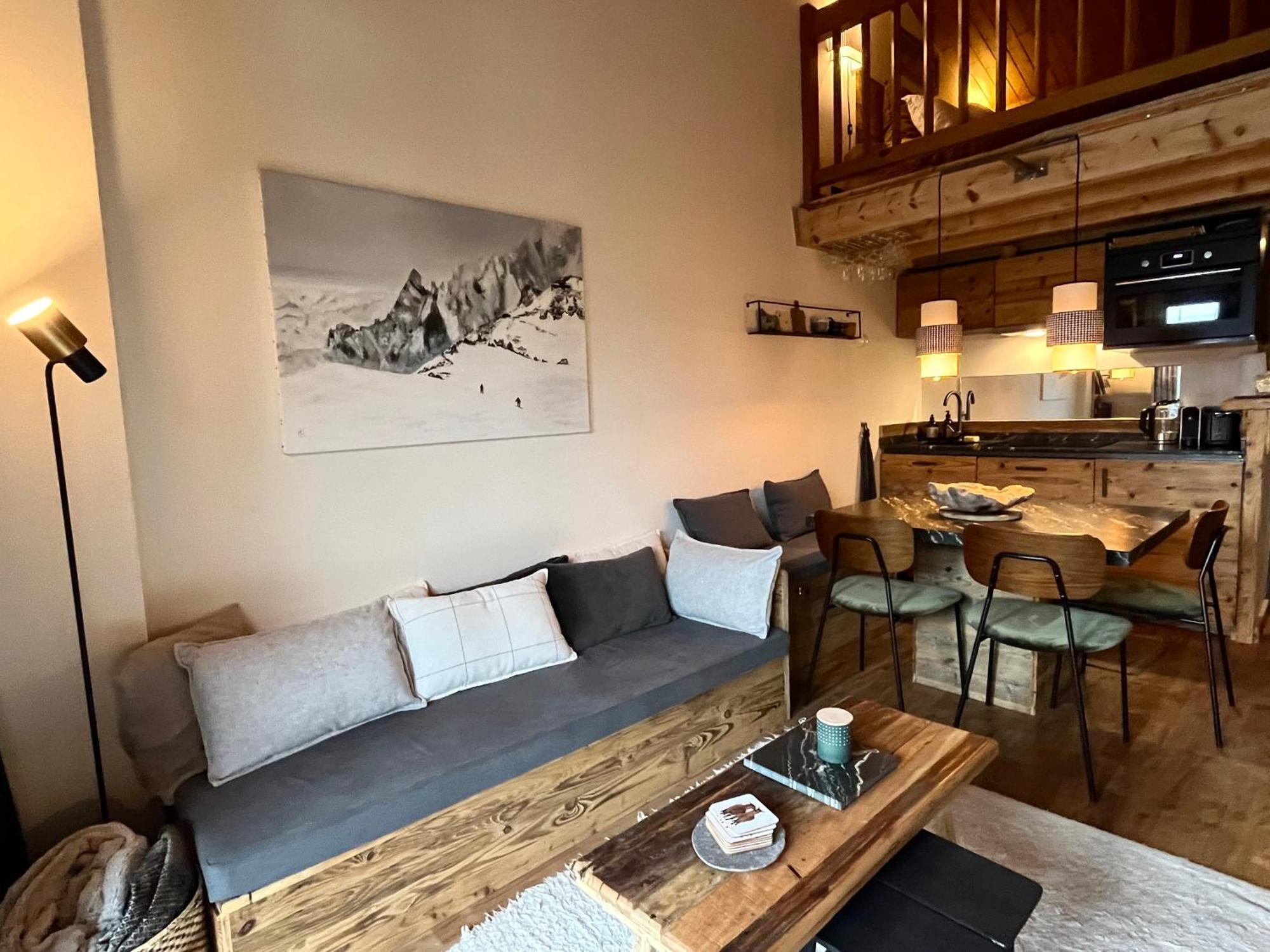 Appartement Ensoleille Aux Tines, Vue Massif Chamonix Bagian luar foto